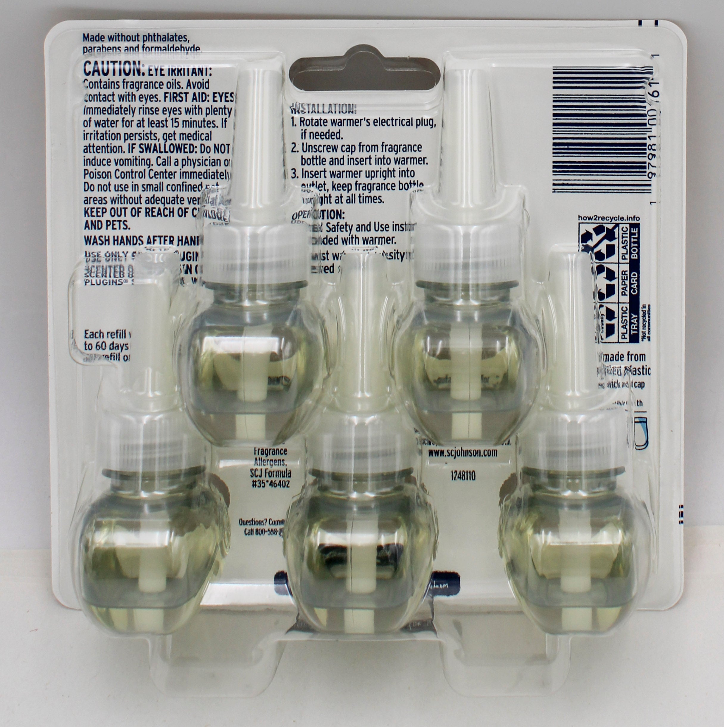 GLADE PLUGINS SCENTED OIL ORANGE ZEST & CLOVE 5ct 0.67floz US