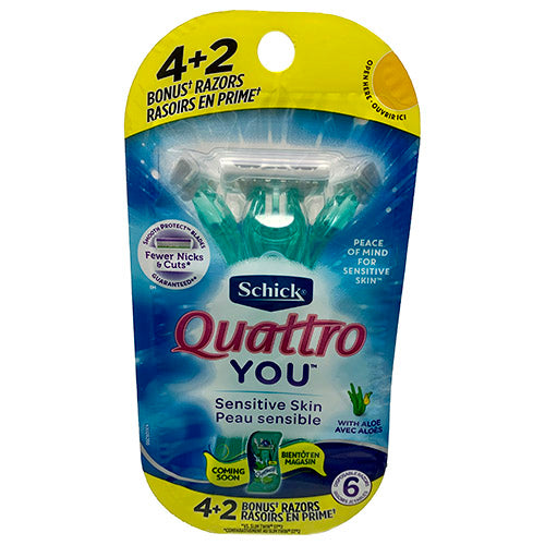 Schick Quattro Razors 4-Pack Wholesale – The Bazaar Inc