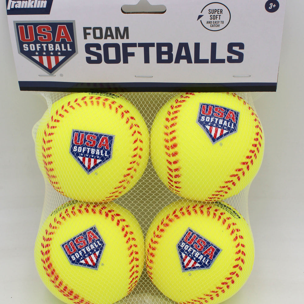 FRANKLIN USA FOAM SOFTBALLS 4 PK
