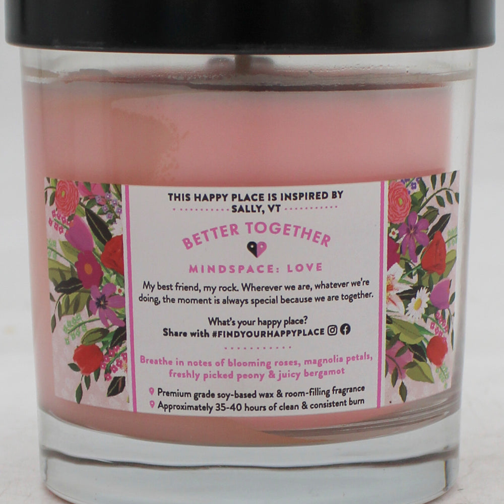 FIND YOUR HAPPY PLACE CANDLE WRAPPED IN YOUR ARMS 7oz