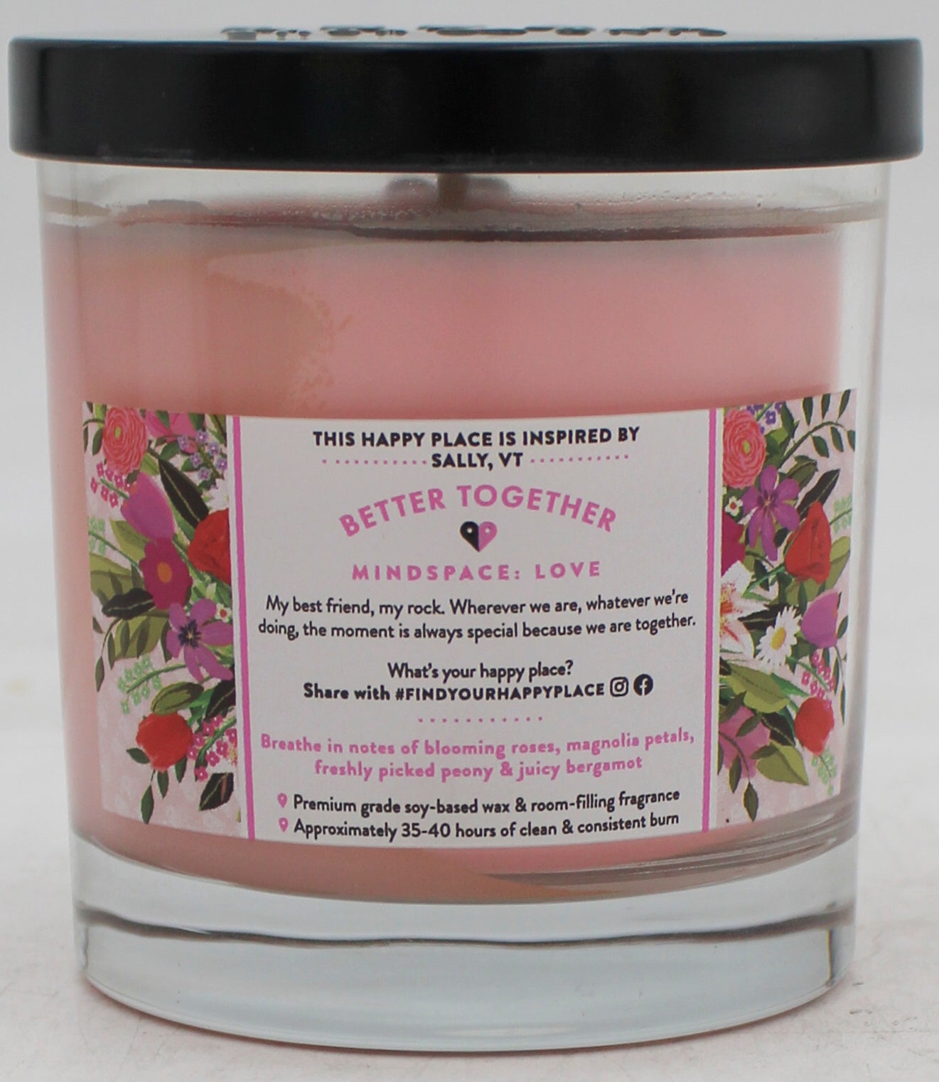 FIND YOUR HAPPY PLACE CANDLE WRAPPED IN YOUR ARMS 7oz