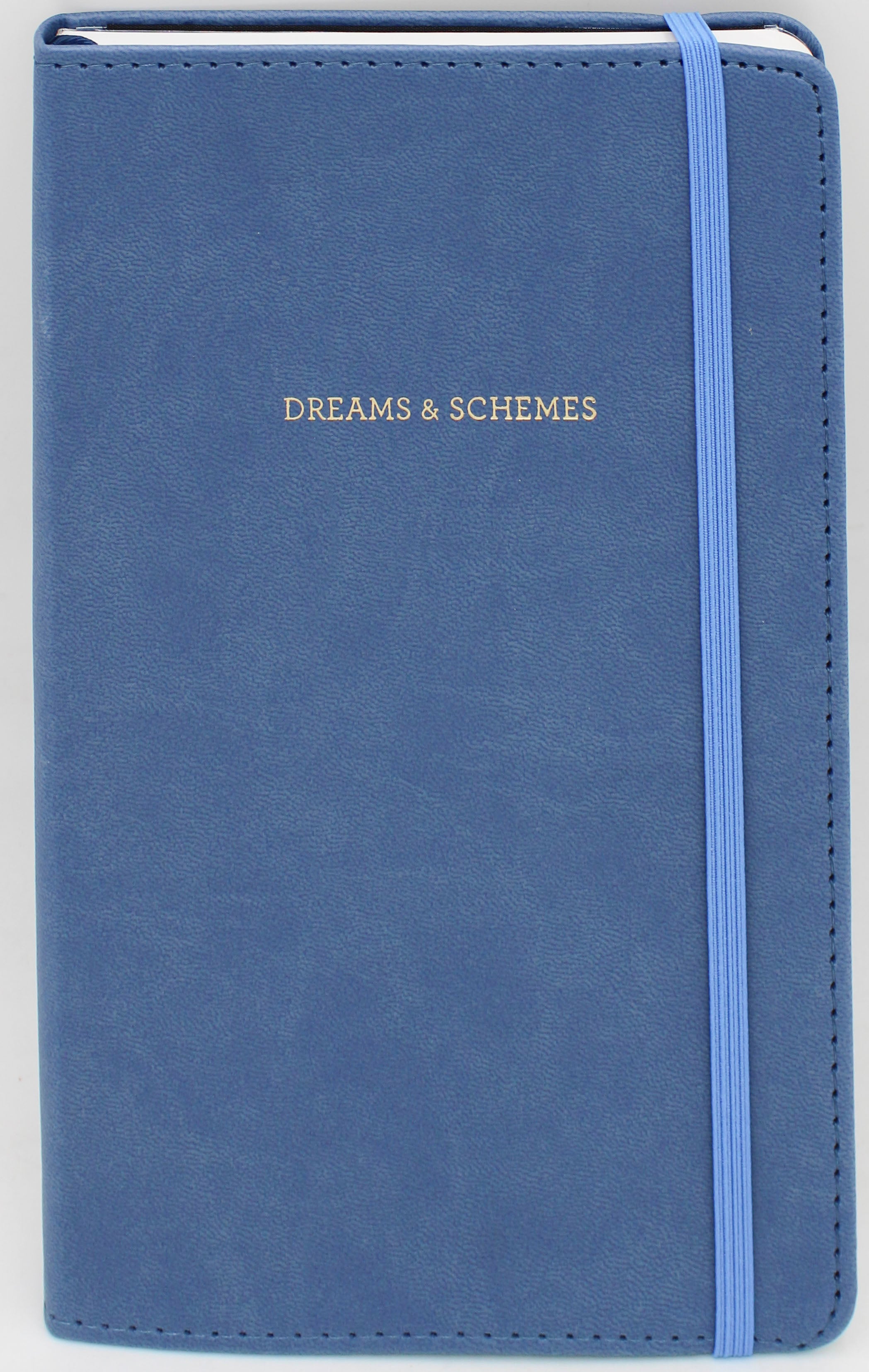 CR GIBSON 5.25" x 8.25" BLUE LEATHERETTE JOURNAL - 240 PGS