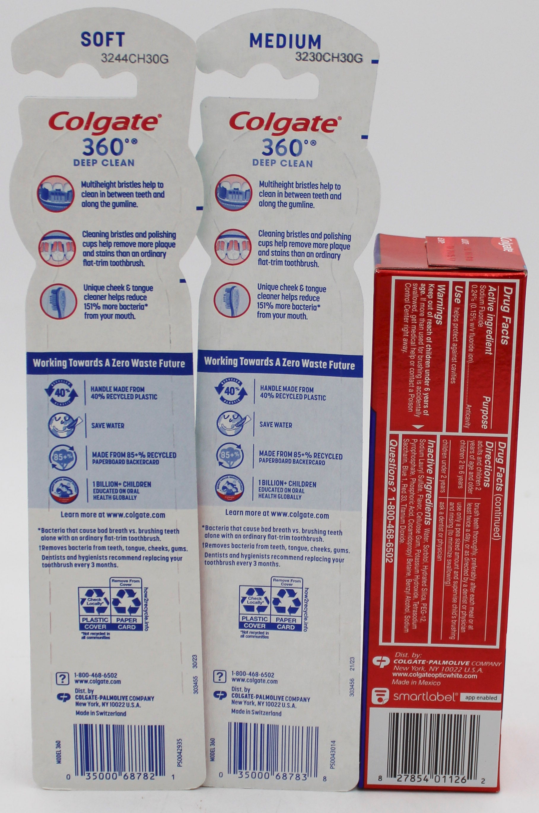 COLGATE MIXED TOOTHBRUSH/TOOTHPASTE DISPLAY NI