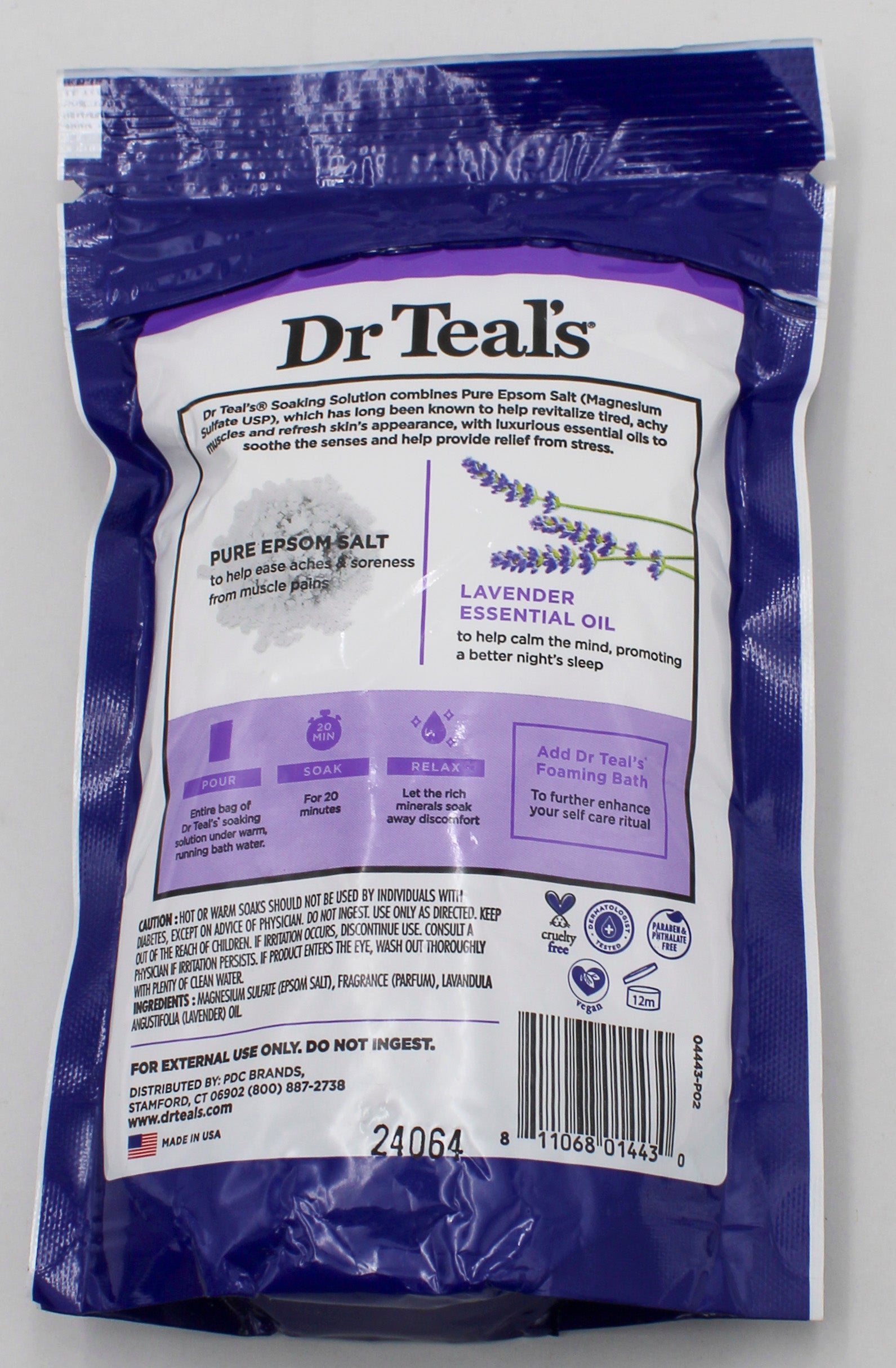 SP DR TEAL'S PURE EPSOM SALT SOOTHE & SLEEP 1LB LAVENDER NI