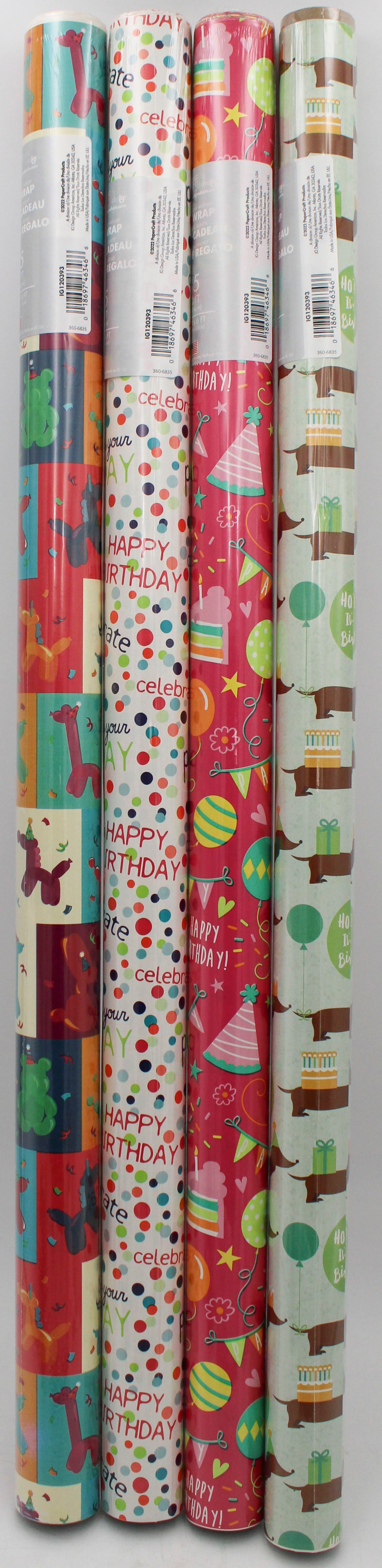 15 SQFT EVERYDAY PREMIUM GIFT WRAP - BIRTHDAY