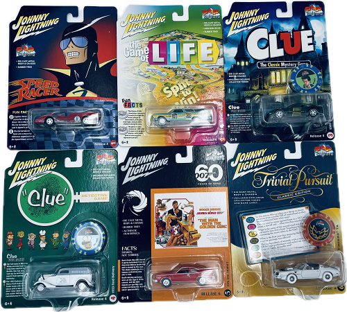 JOHNNY LIGHTNING POP CULTURE 2022 RELEASE ASSORTMENT METAL CAR TOY AGES 6+.