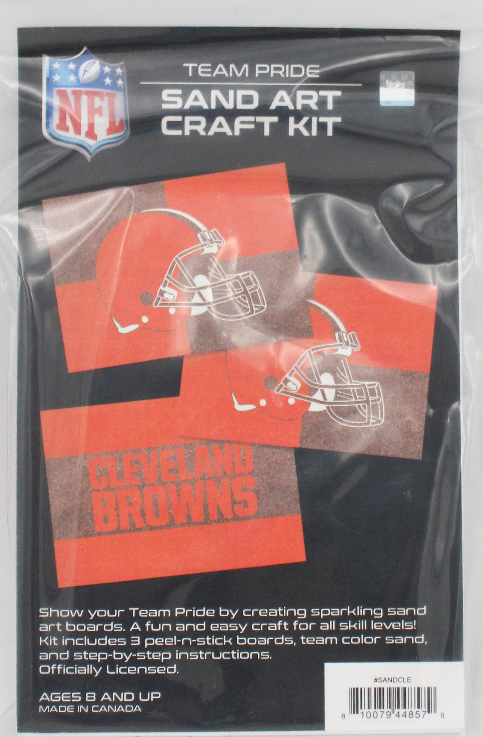 CLEVELAND BROWNS SAND ART CRAFT KIT