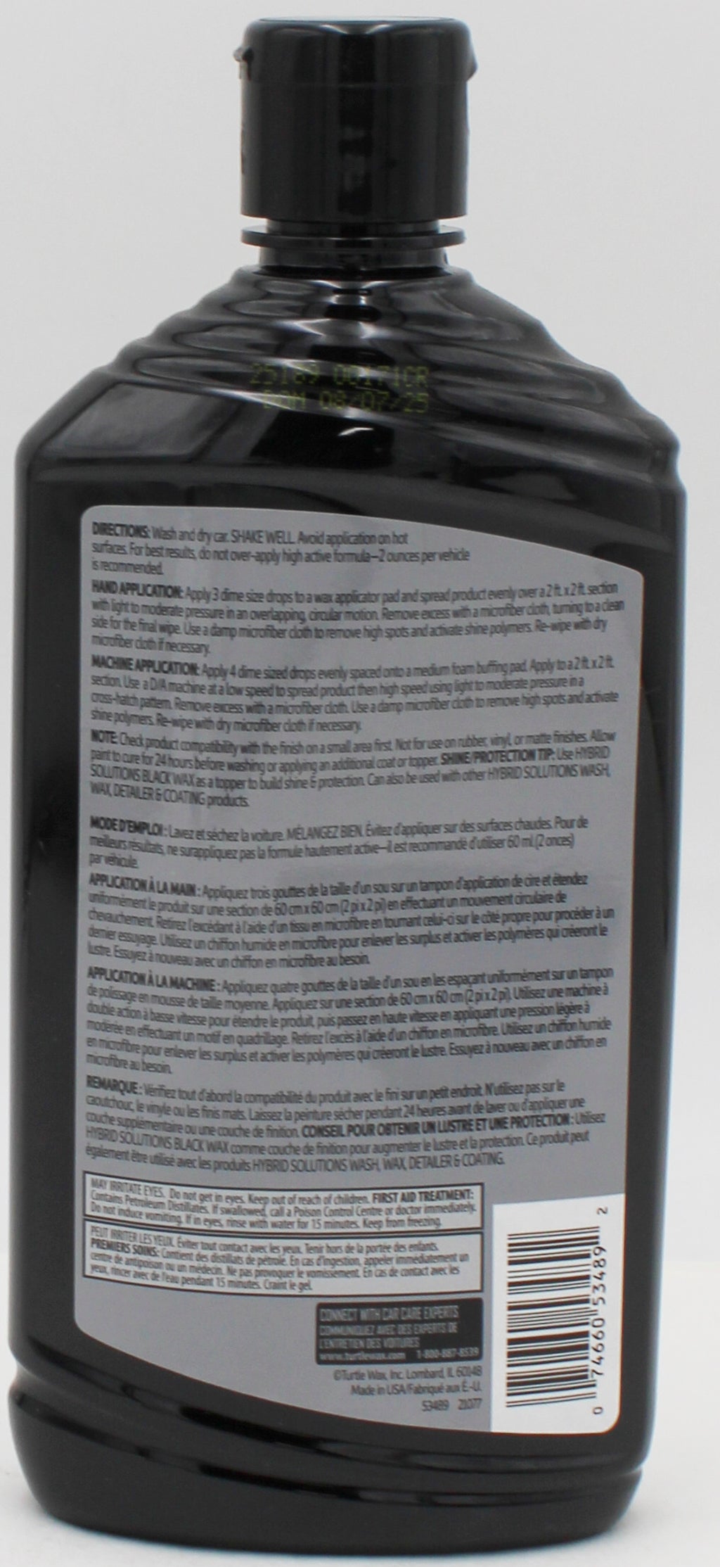 SP TURTLE WAX HYBRID SOLUTIONS CERAMIC ACRYLIC BLACK POLISH 414ml