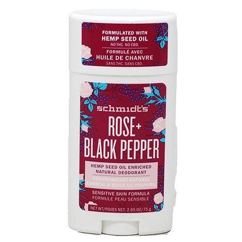 Schmidt's Natural Deodorant Rose & Pepper 2.65oz
