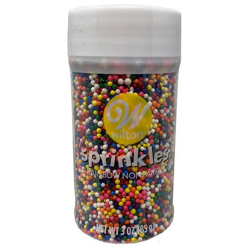 WILTON NONPAREIL SPRNKLES 3oz-RAINBW.