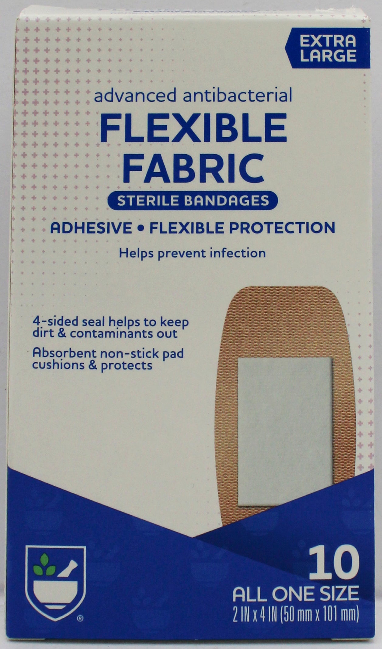 RITE AID 10ct BANDAGES FLEXIBLE FABRIC