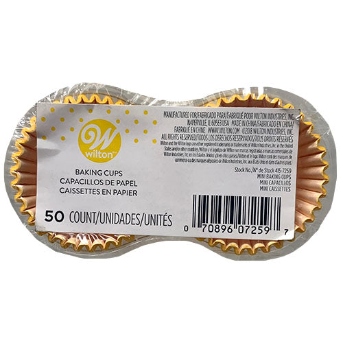 WILTON MINI BAKING CUPS 50CT-YELLOW