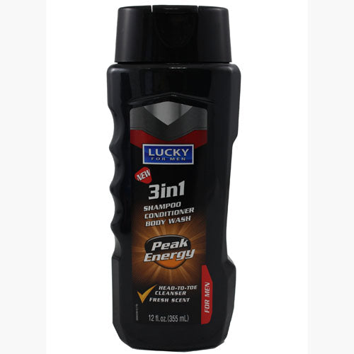 Peak Energy Men's 3-in-1 Wash 12oz - Wholesale Pack
