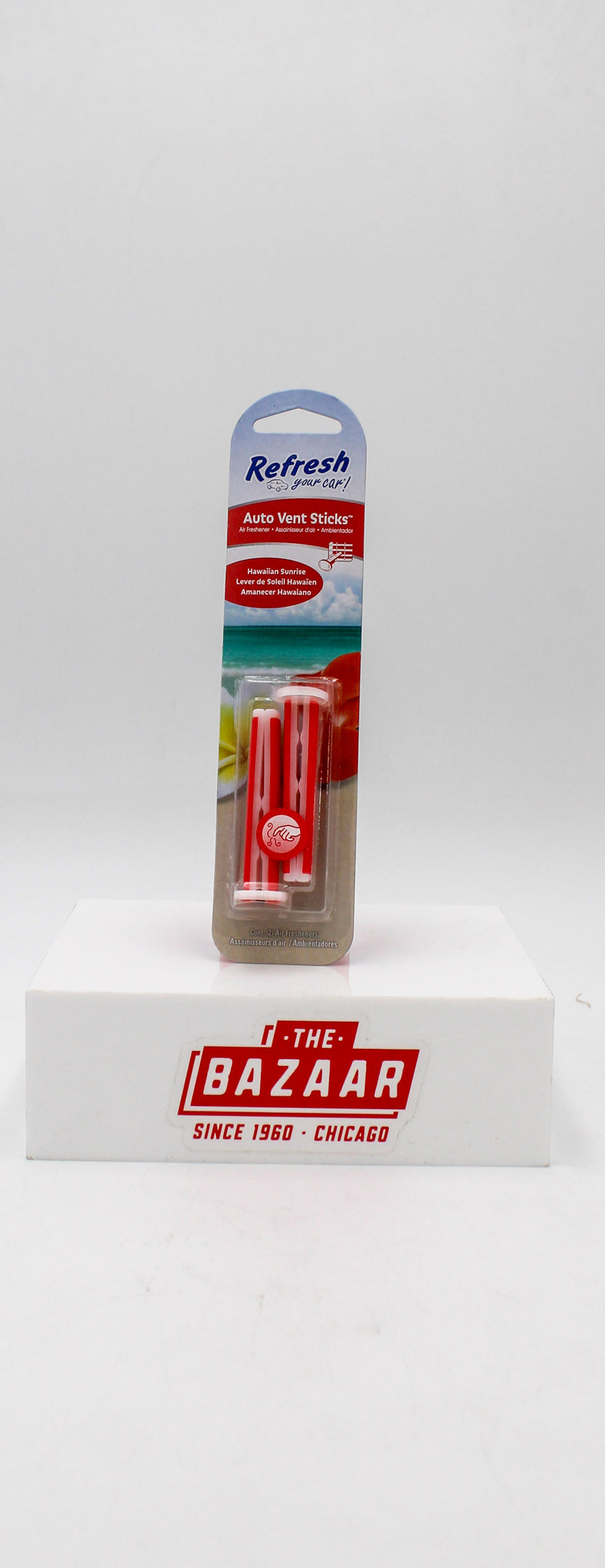 REFRESH YOUR CAR! HAWAIIAN CAR VENT STICKS,  (2-PACK) NI