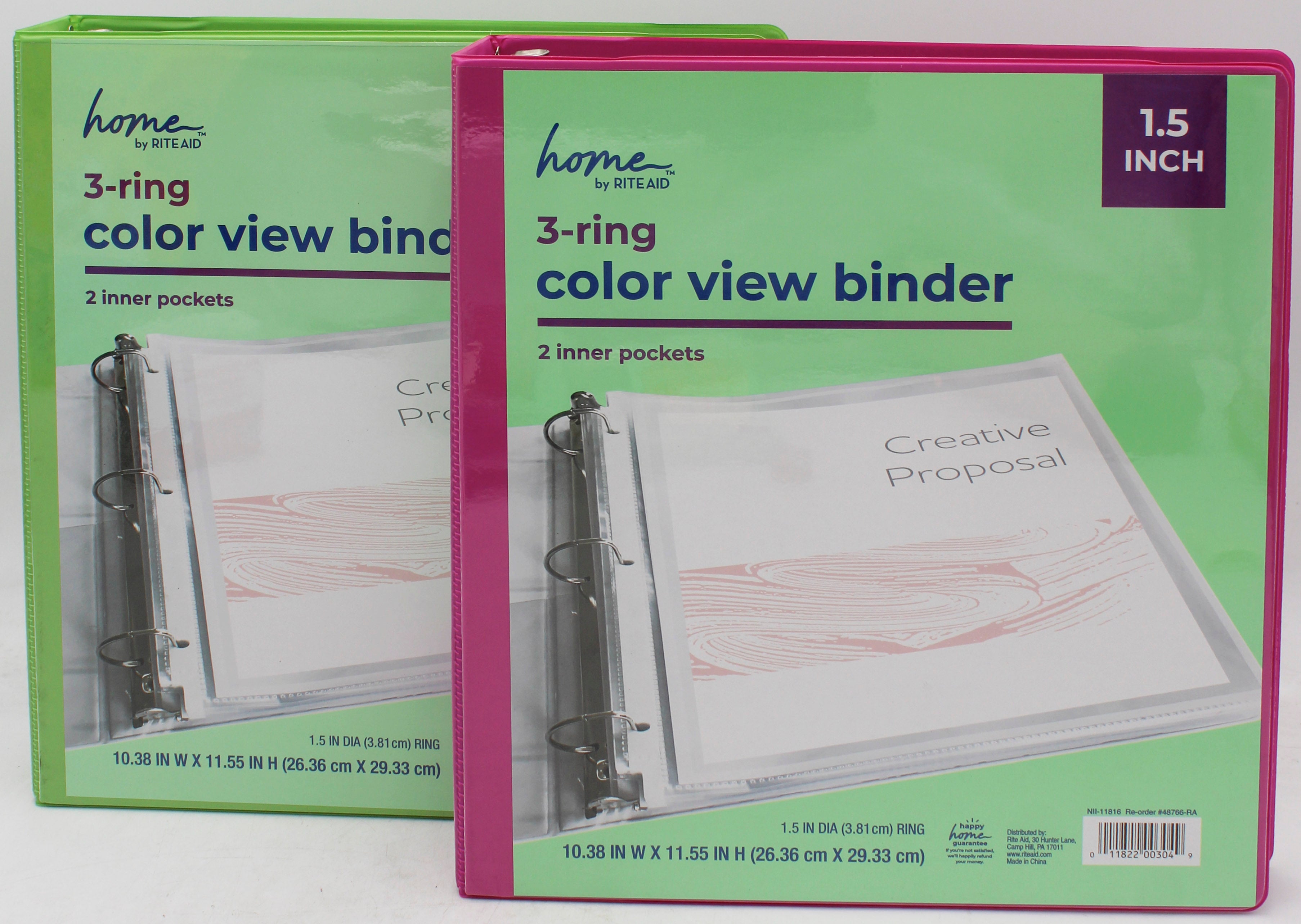 RITE AID 3 RING BINDER 1.5"