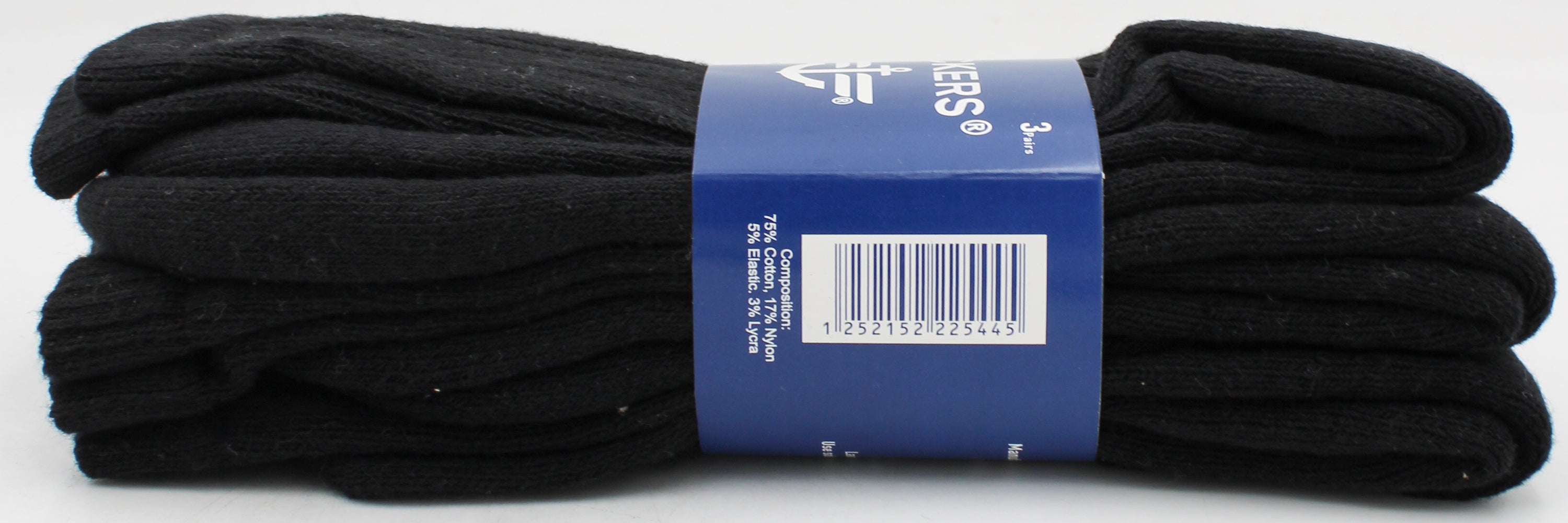 DOCKERS 3PK CREW SOCK - BLACK NI