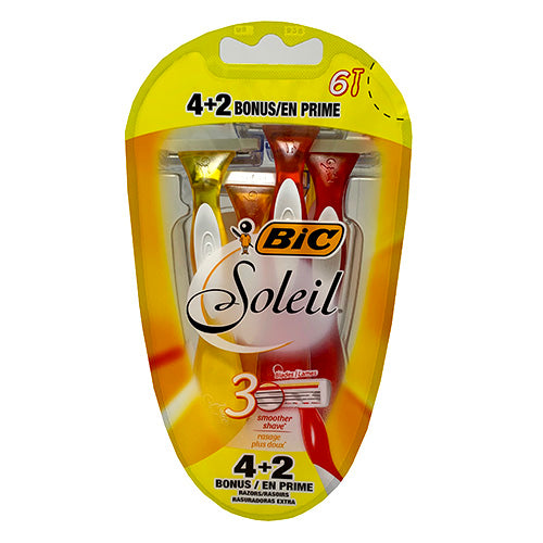 BIC SOLEIL SHAVER 4CT+2BONUS