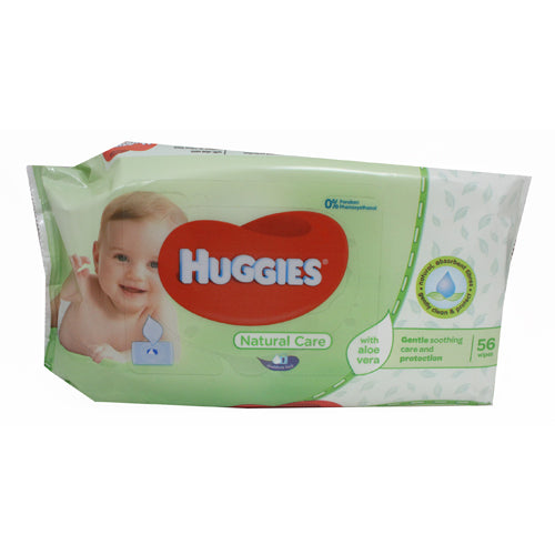 HUGGIES  WIPES 56CT(10/20)ALOE VERA