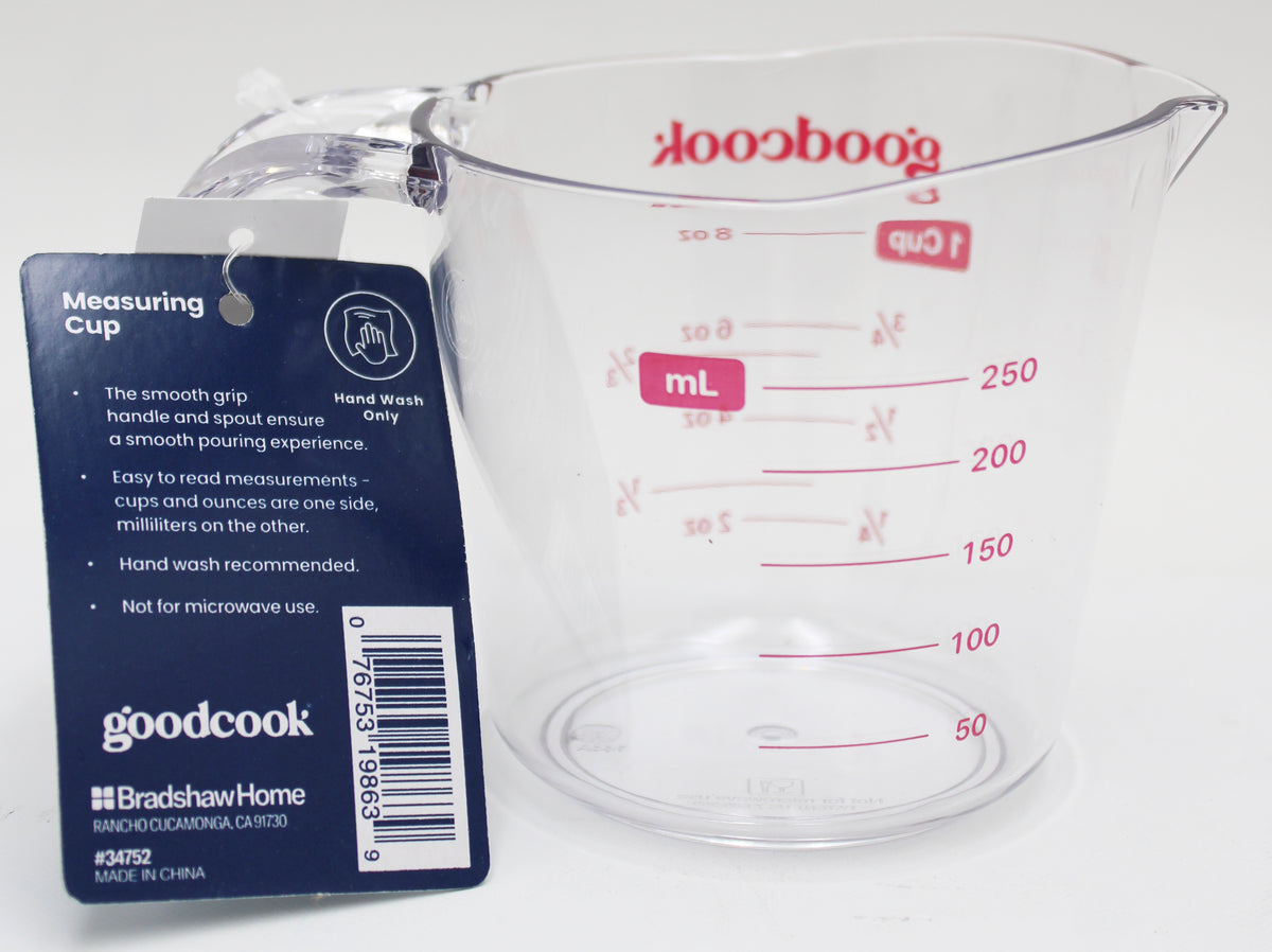 1 CUP GOOD COOK PLASTIC MEASURING CUP