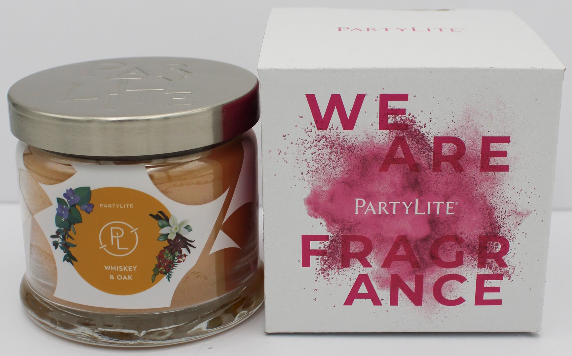 PARTYLITE WHISKEY & OAK 3-WICK JAR CANDLE 13.2oz
