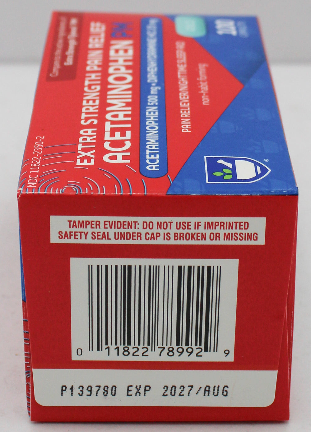 RITE AID PAIN RELIEF ACETAMINOPHEN PM CAPLETS 100ct EXP 8/15/2027 COMPARES TO Tylenol PM