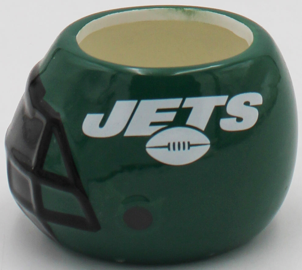 NEW YORK JETS SMALL CERAMIC HELMET