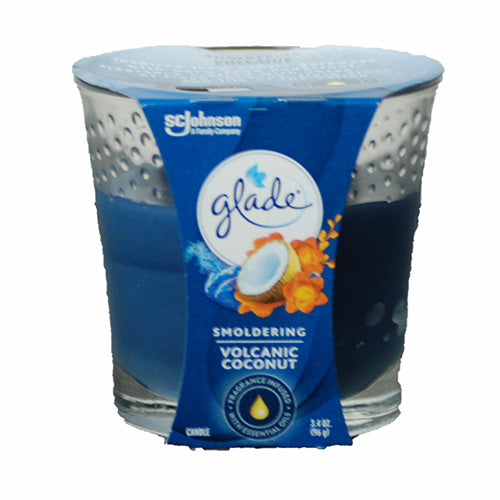 GLADE CANDLE 3.4OZ-VOLCANIC COCONUT.