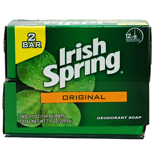Irish Spring Bar Soap Original 3.7oz 2-Pack