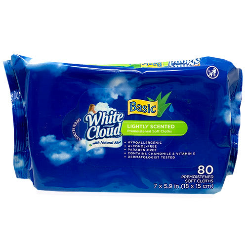 WHTCLOUD BABY WIPES 80CT(6/22)ALOE