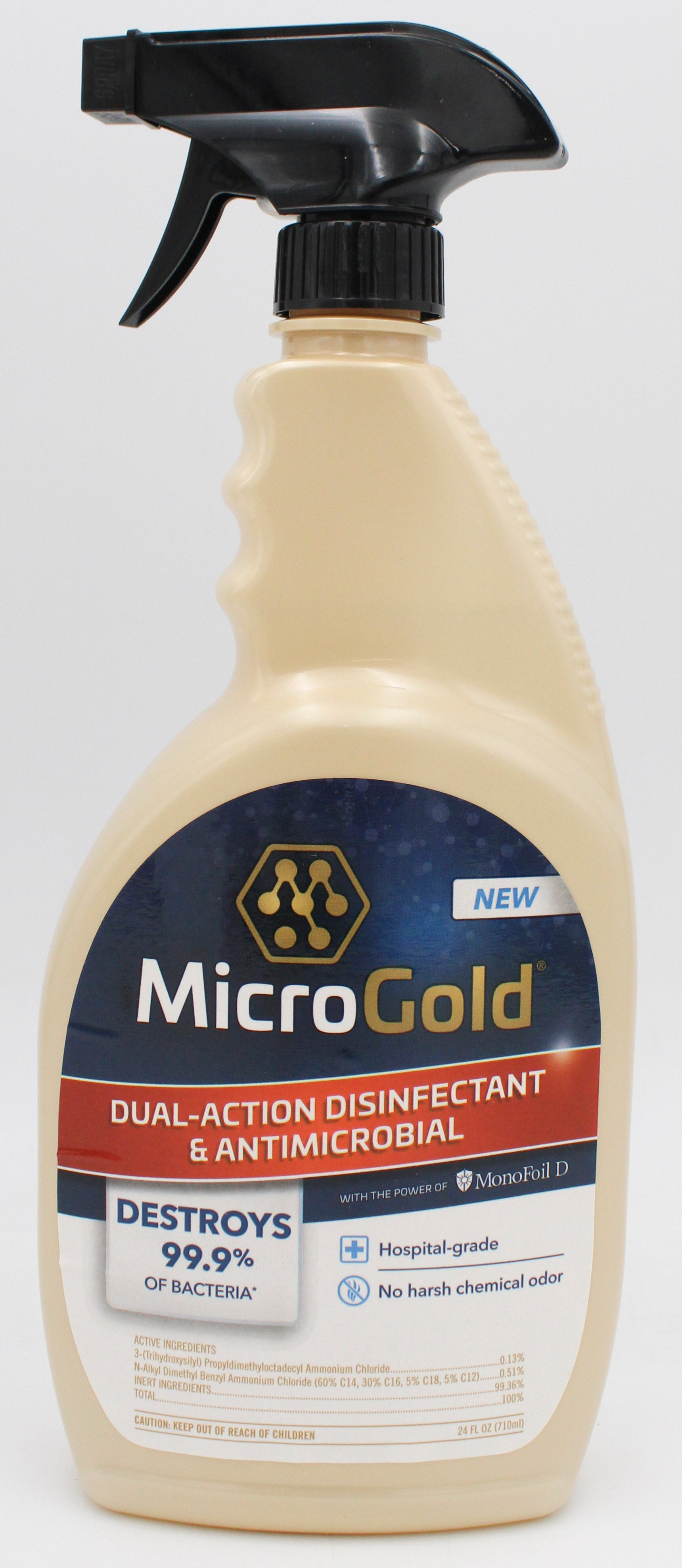MICROGOLD DUAL-ACTION DISINFECTANT & ANTIMICROBIAL SPRAY 24oz