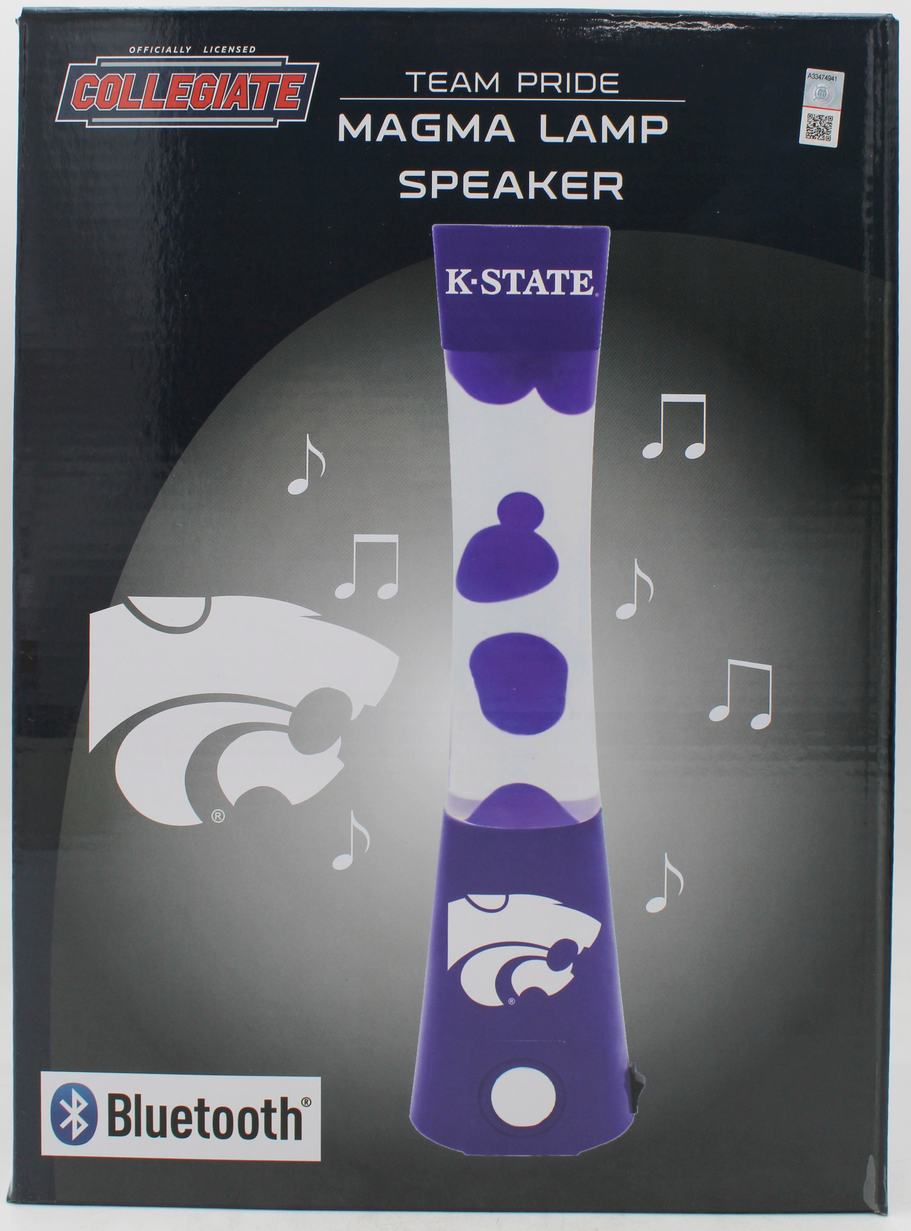 NCAA KANSAS STATE LAVA LAMP SPEAKER 16.5"