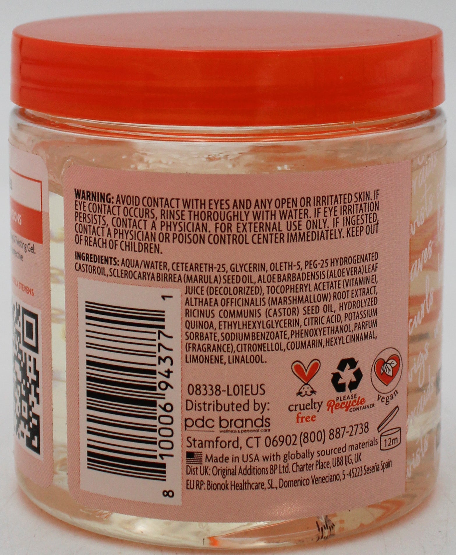 SP CANTU HAIR BRAIDING & TWISTING GEL 8oz MARULA OIL & ALOE VERA NI