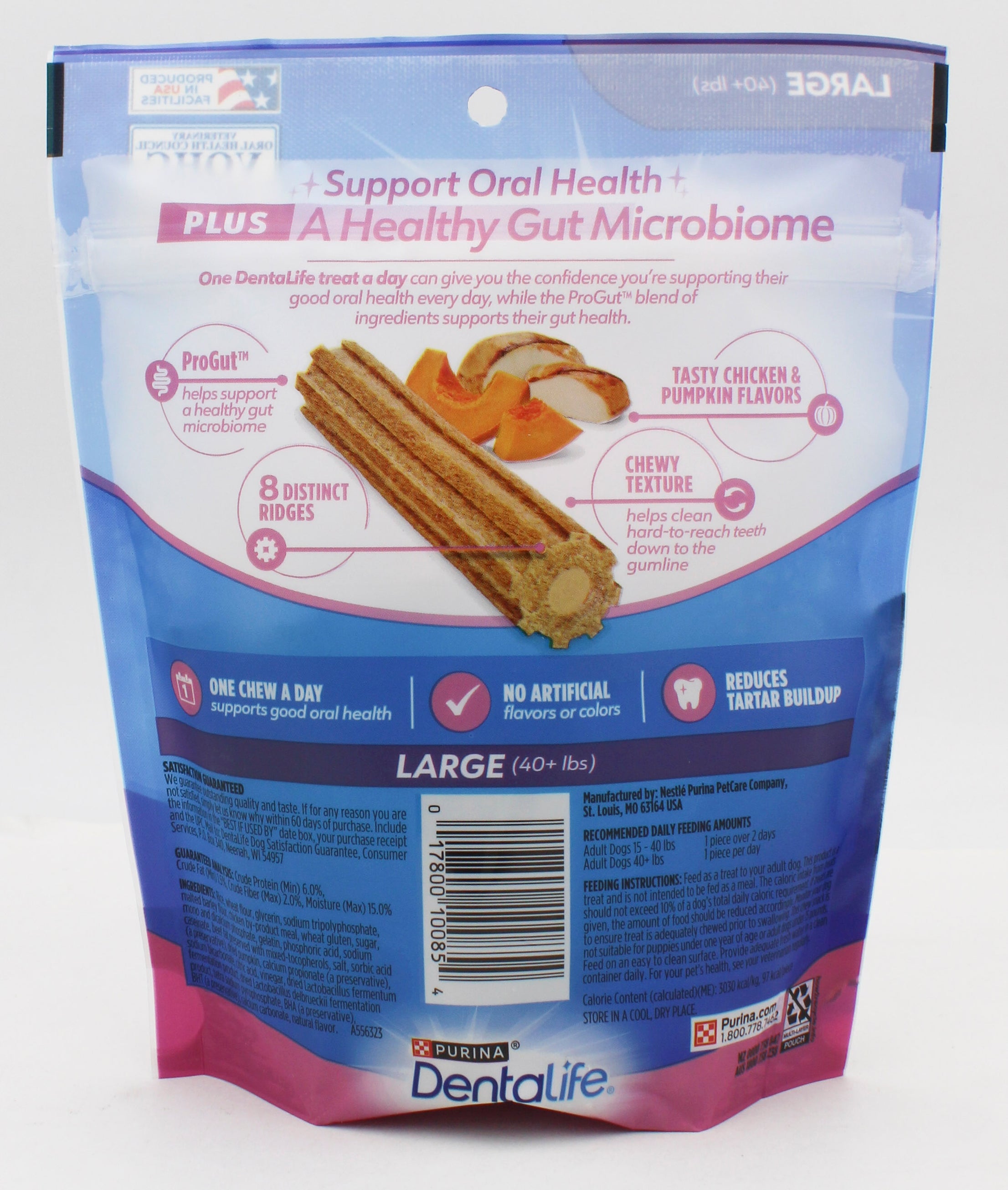 PURINA DENTALIFE 6ct LARGE 7oz. BEST BY AUG. 2026