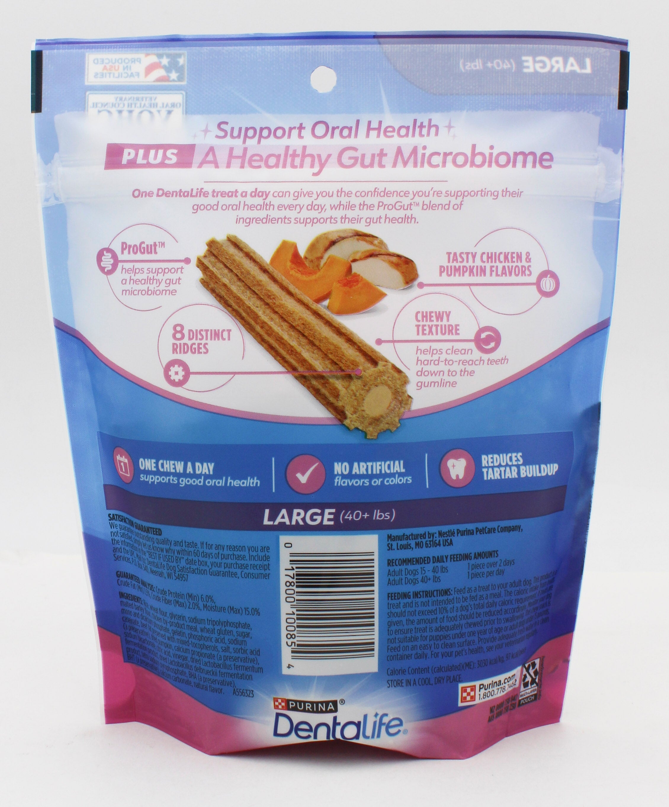 PURINA DENTALIFE 6ct LARGE 7oz. BEST BY AUG. 2026