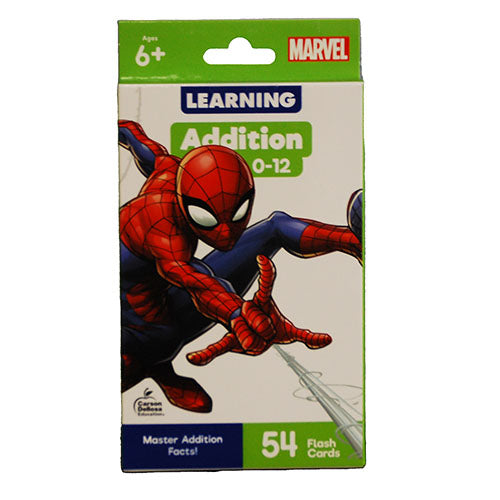 MARVEL LEARNING ADDITION 0-12 FLASH CARDS/54 CARDS AGES 6+