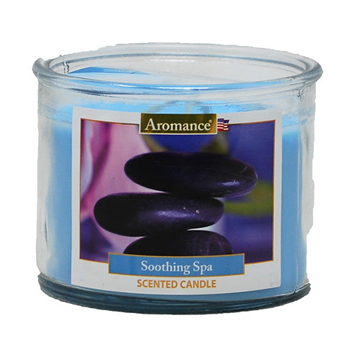 AROMANCE 3WICK GLASS CANDLE 12oz-SOOTHING SPA