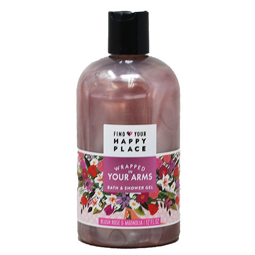 FIND YOUR HAPPY PLACE BODYWASH 12OZ-WRAPPED IN YOUR ARMS