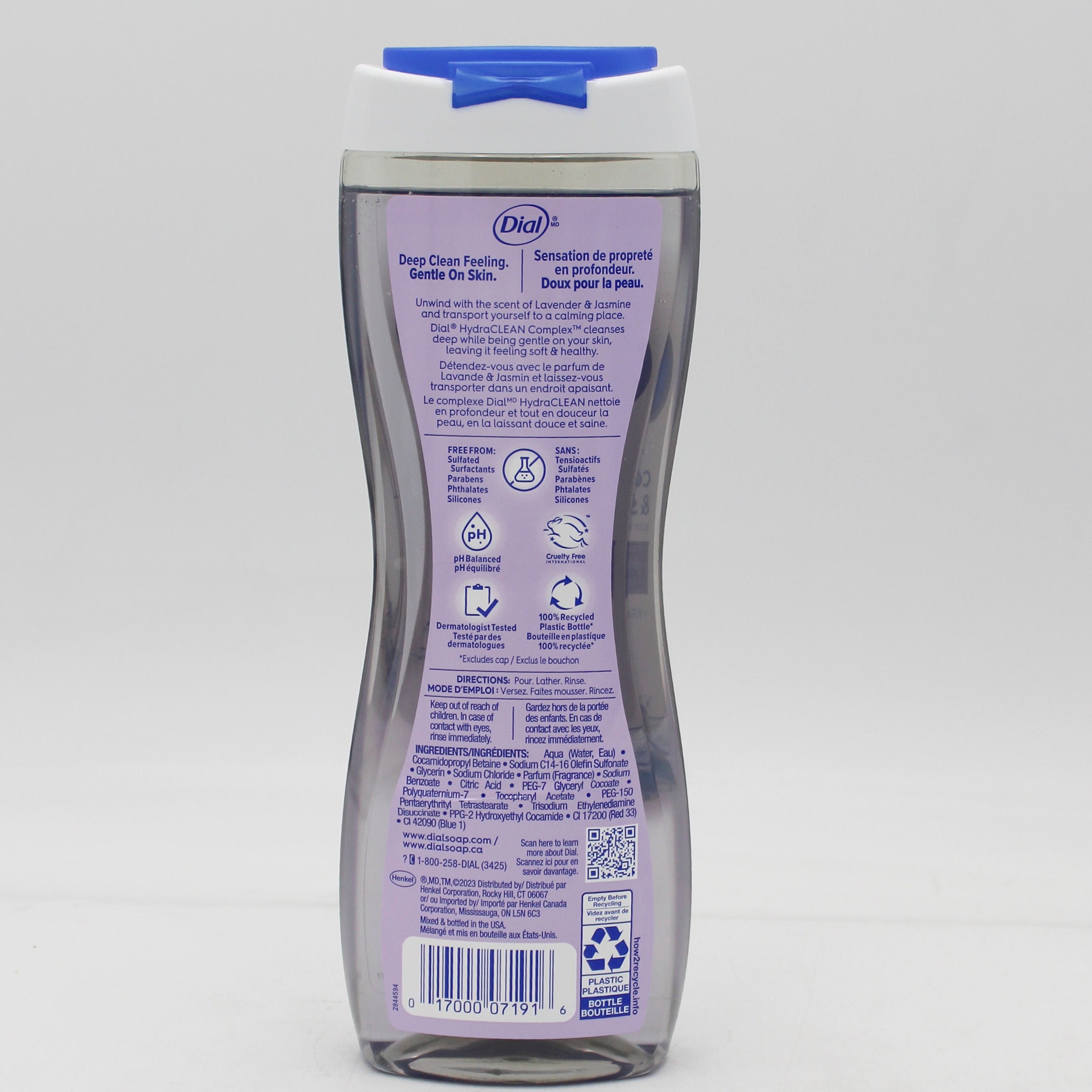 DIAL BODY WASH LAVENDER & JASMINE 16oz