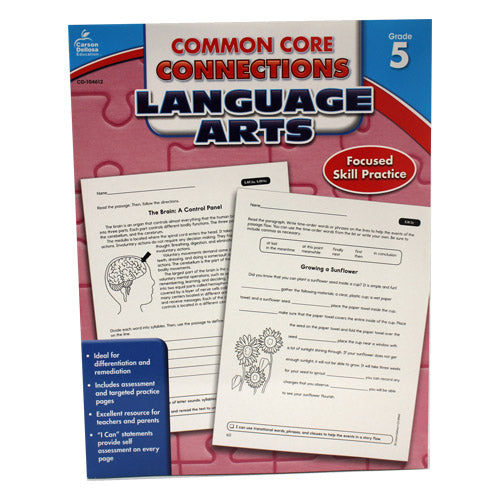 COM.CORE LANG ARTS WORKBK-GRADE 5