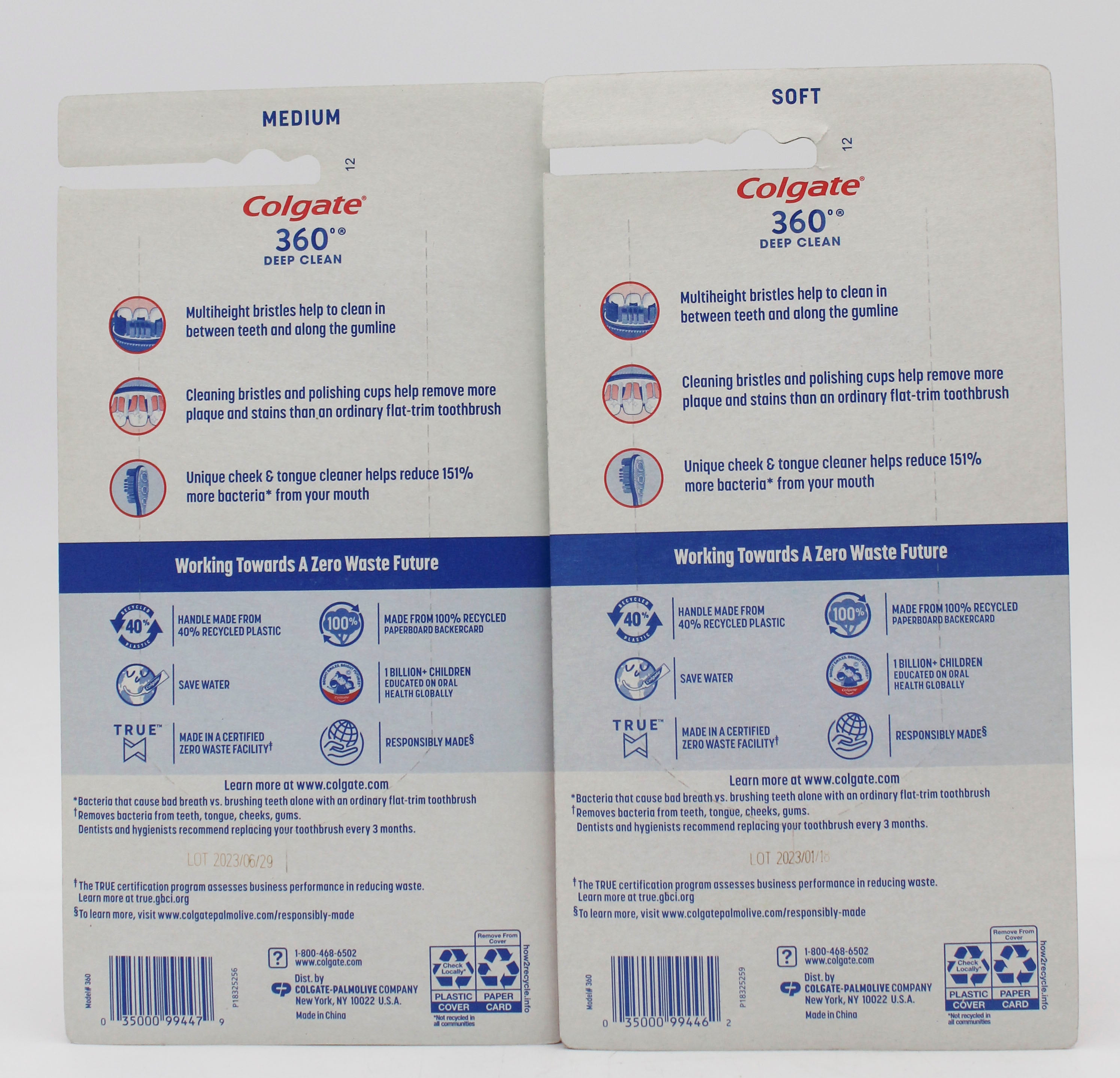 COLGATE 360 MIXED 5ct TOOTHBRUSH DISPLAY NI