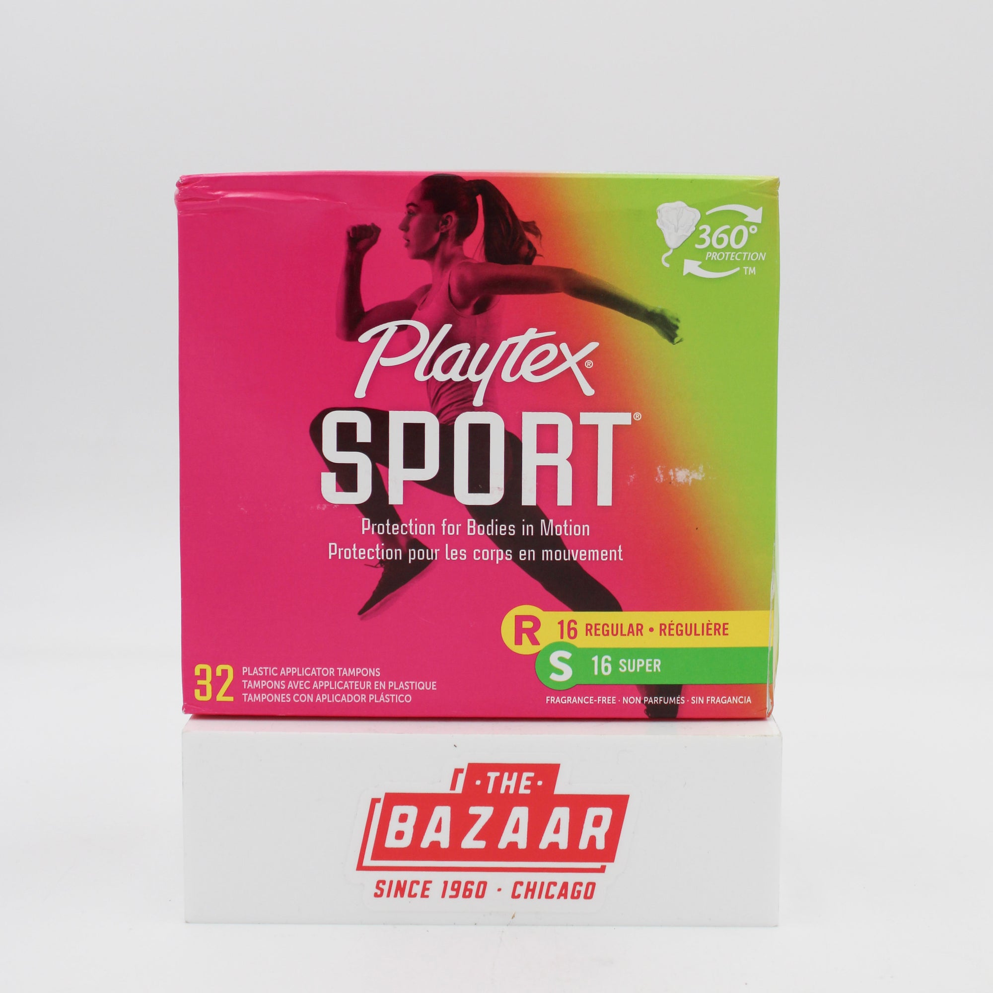 SP PLAYTEX SPORT PLASTIC TAMPONS REGULAR & SUPER 32CT NI