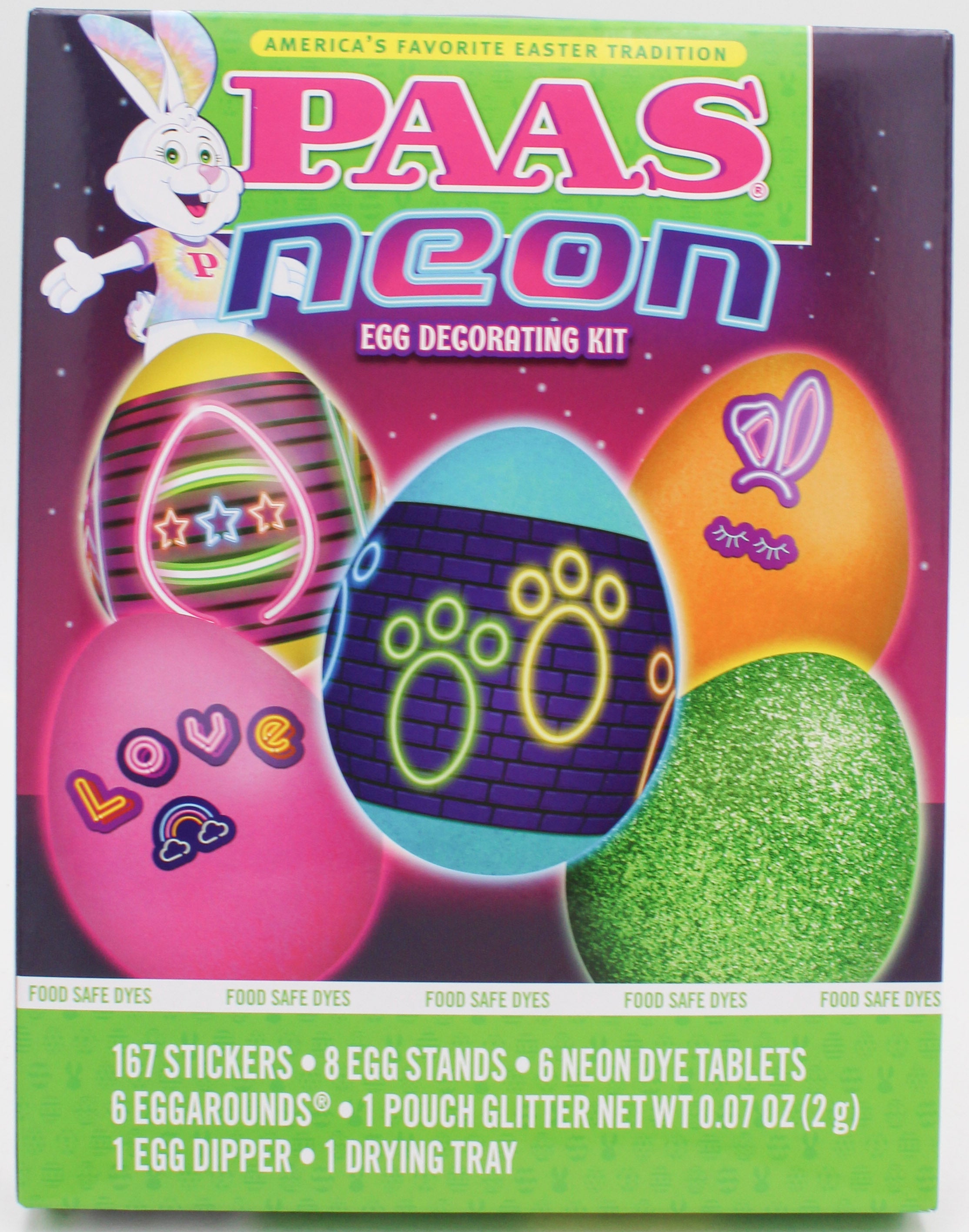 PAAS NEON EGG DECORATING KIT SHELF TRAY