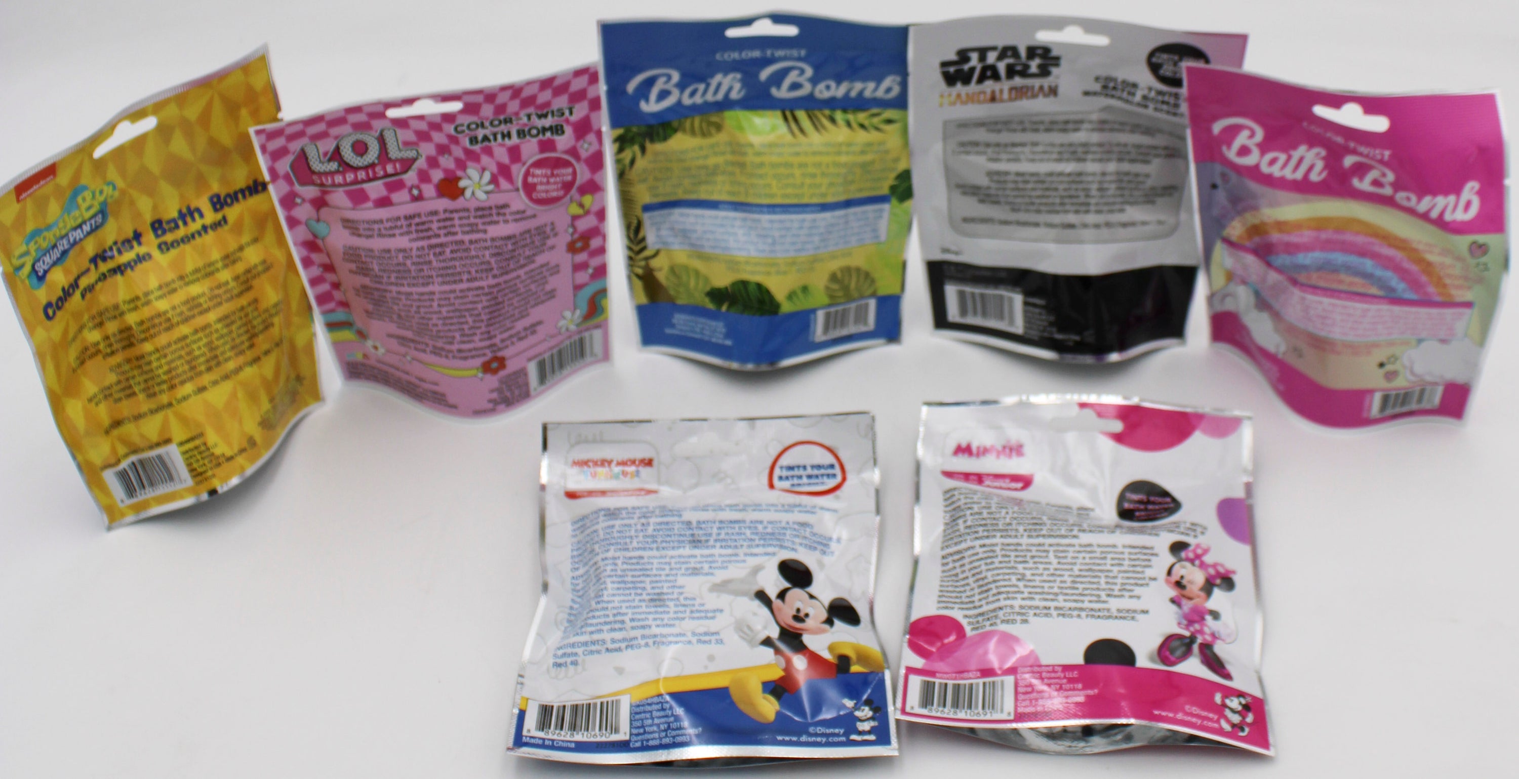 ASSORTED LICENSE COLORTWIST BATH BOMB NI