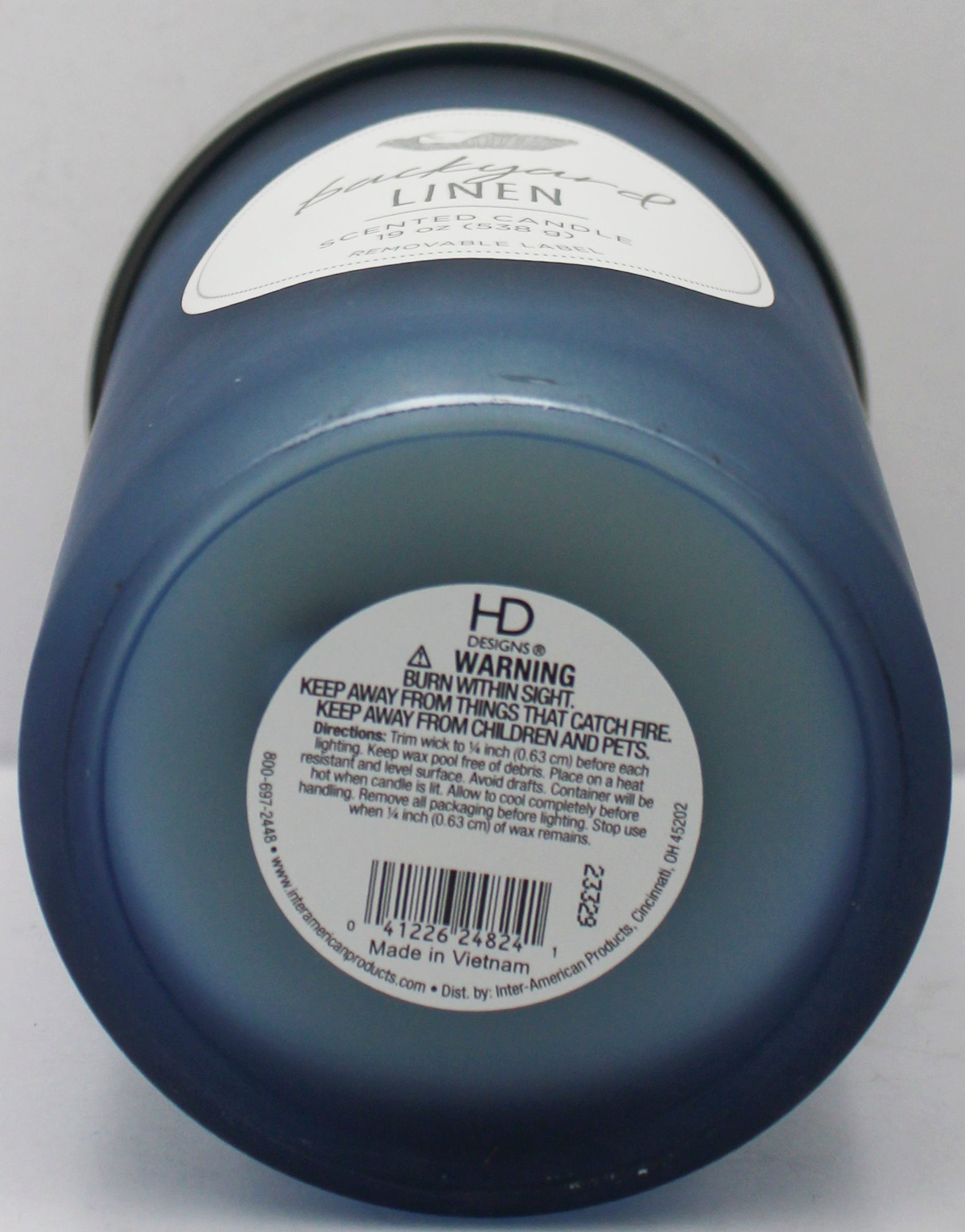 CHESAPEAKE BAY JAR CANDLE BACKYARD LINEN 19oz NI