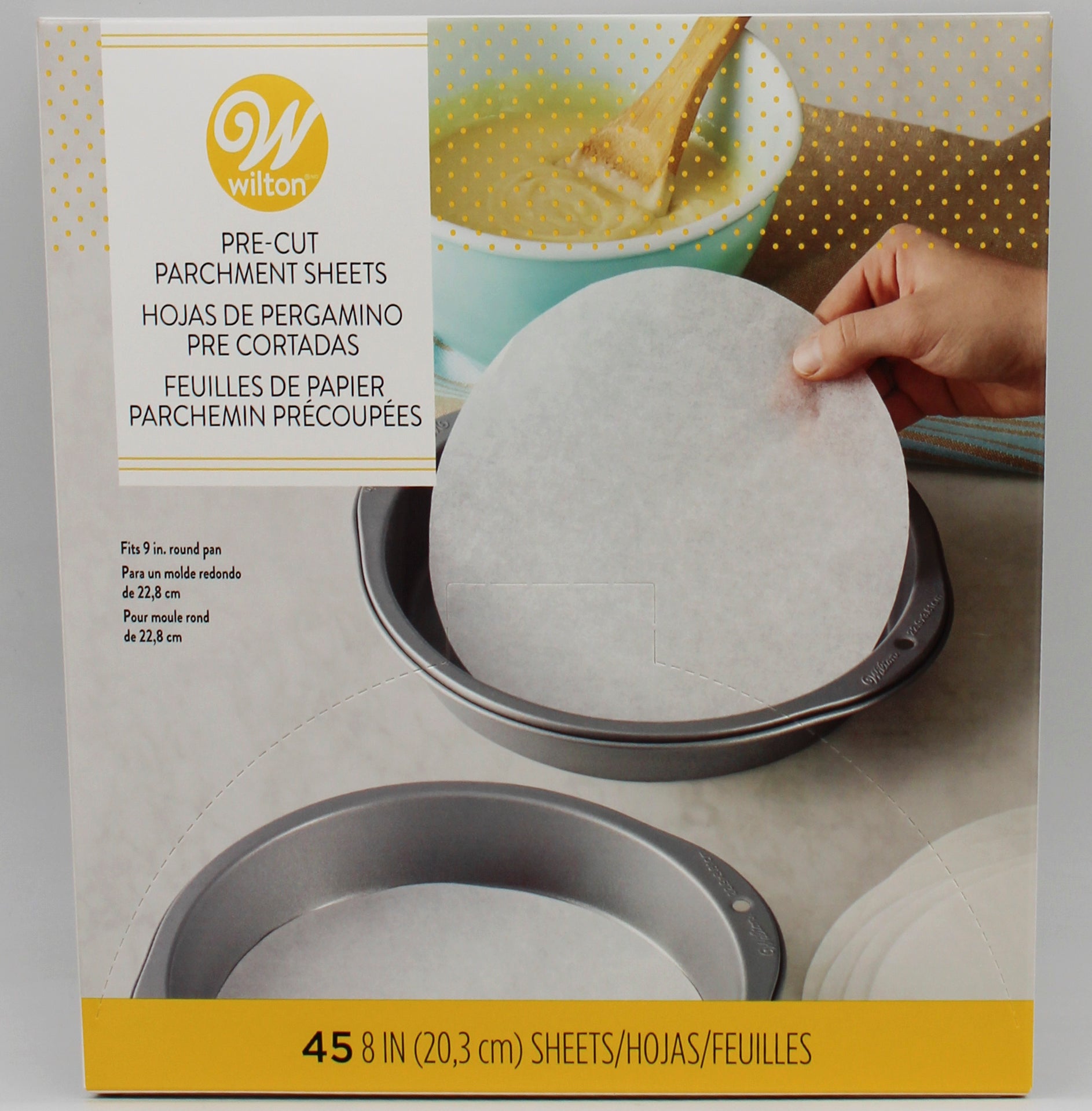PRE-CUT PARCHMENT SHEETS ROUND 8 IN NI