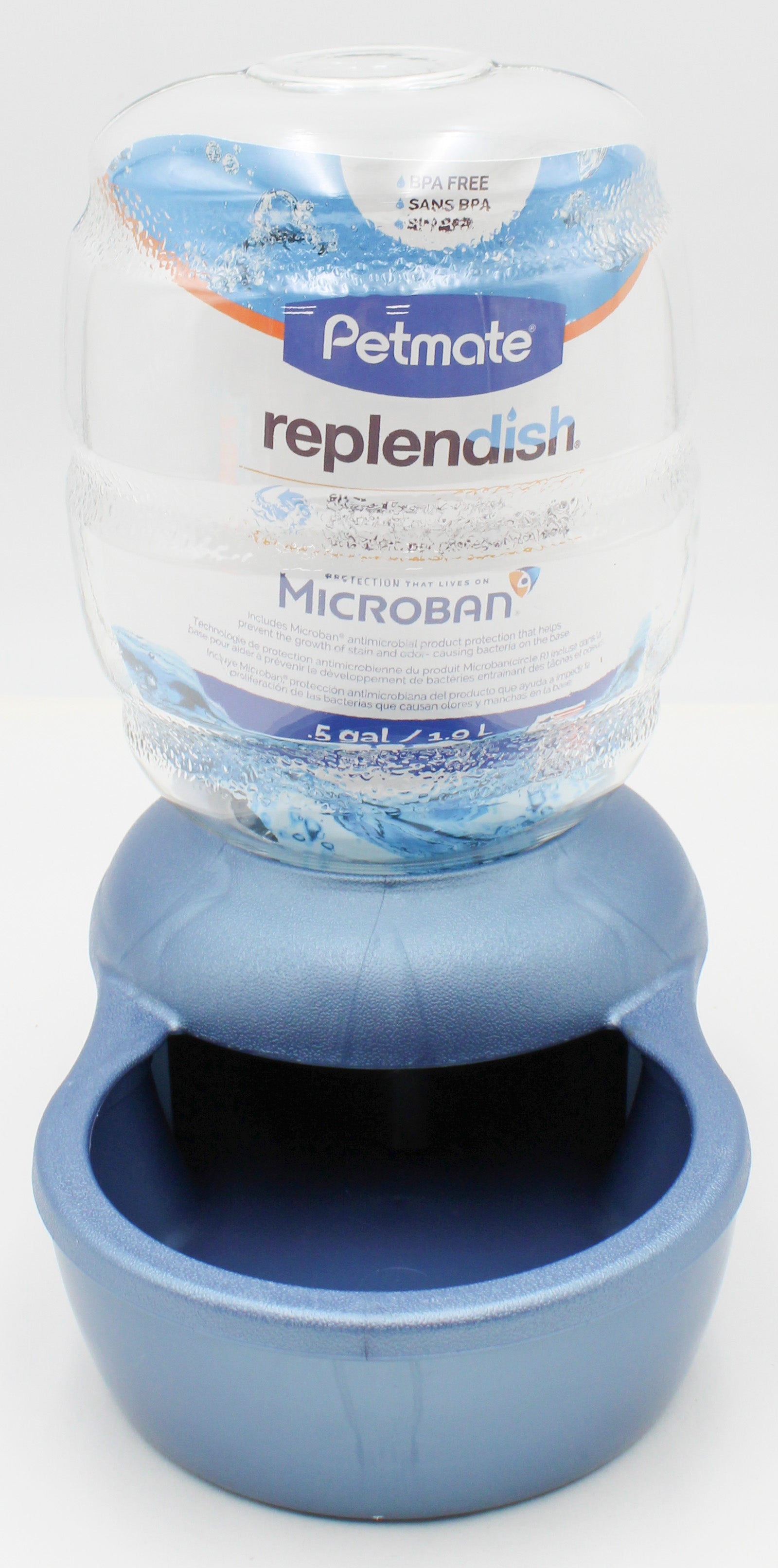 PETMATE REPLENDISH PET WATERER WITH MICROBAN 0.5GAL NI