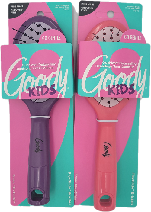 GOODY GIRLS OUCHLESS GIRLS PURSE HAIR BRUSH ASSORTED NI