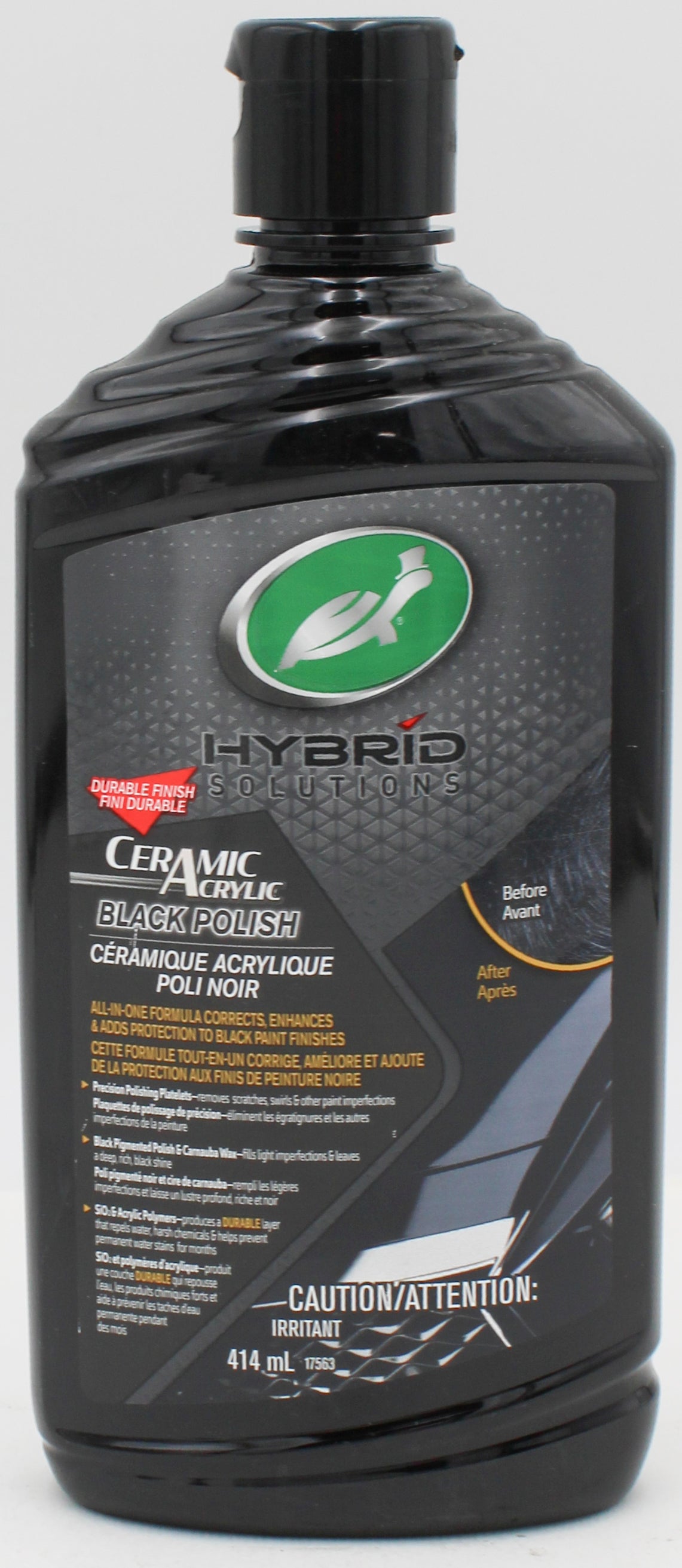 SP TURTLE WAX HYBRID SOLUTIONS CERAMIC ACRYLIC BLACK POLISH 414ml