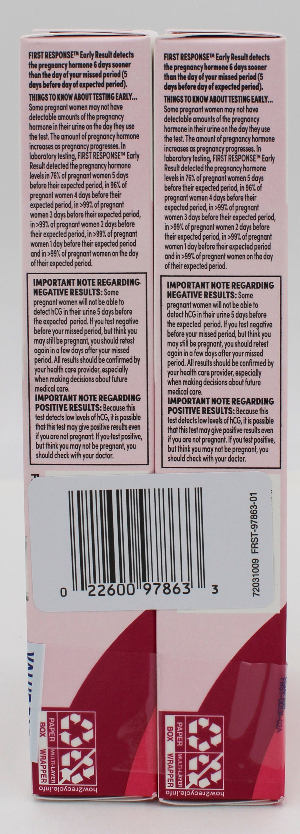 FIRST RESPONSE 4ct EARLY RESULT PREGNANCY TEST EXP 5/2027