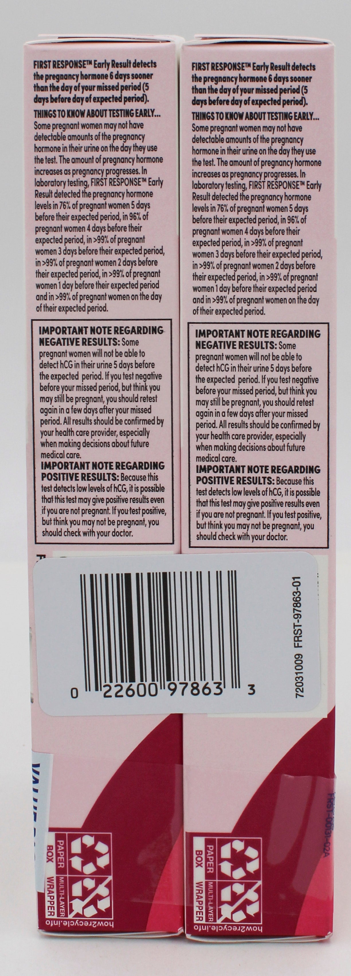 FIRST RESPONSE 4ct EARLY RESULT PREGNANCY TEST EXP 5/2027